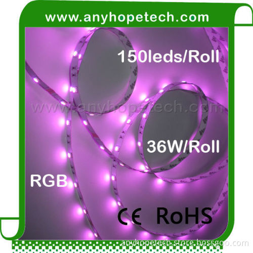 Indoor color changeable 30ledm smd5050 flexible led strips lights